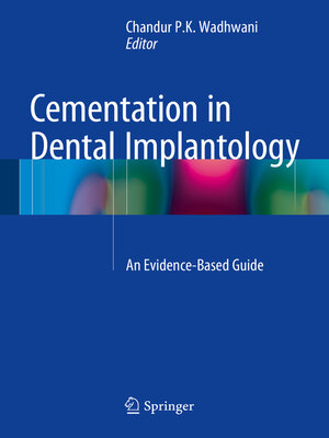 cover image of Cementation in Dental Implantology